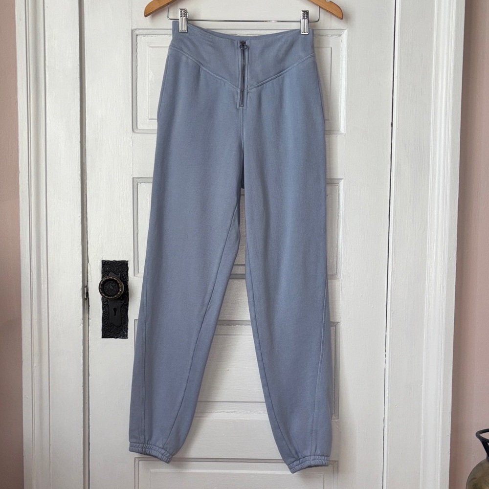 AERIE ZIP FRONT CORSET JOGGER SWEATPANTS